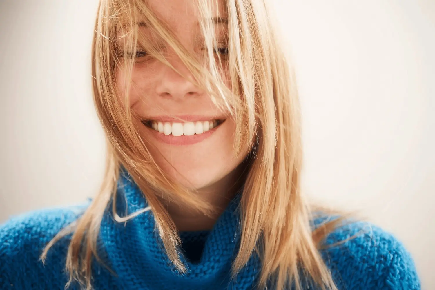 Beautiful Young Woman Smiling Confident